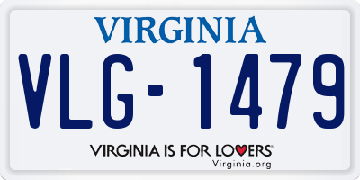 VA license plate VLG1479