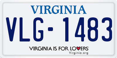 VA license plate VLG1483