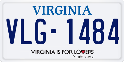 VA license plate VLG1484