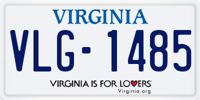 VA license plate VLG1485