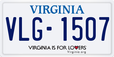 VA license plate VLG1507