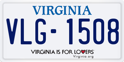 VA license plate VLG1508