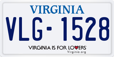 VA license plate VLG1528