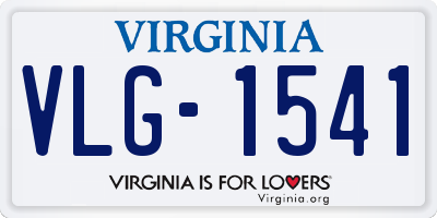 VA license plate VLG1541