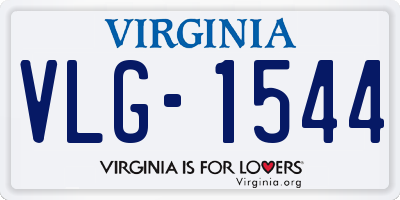 VA license plate VLG1544