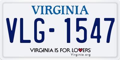 VA license plate VLG1547