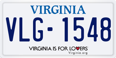 VA license plate VLG1548