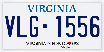 VA license plate VLG1556