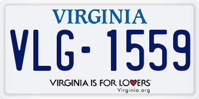 VA license plate VLG1559