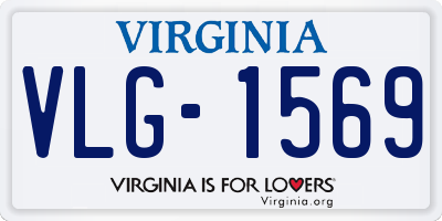 VA license plate VLG1569