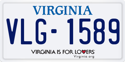 VA license plate VLG1589