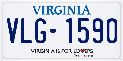 VA license plate VLG1590