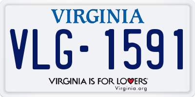 VA license plate VLG1591