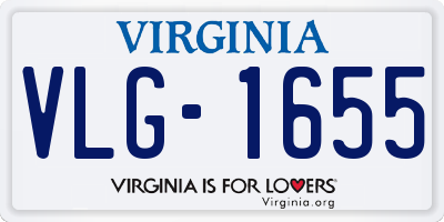 VA license plate VLG1655