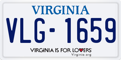 VA license plate VLG1659