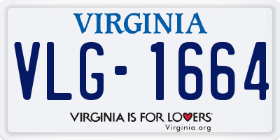 VA license plate VLG1664