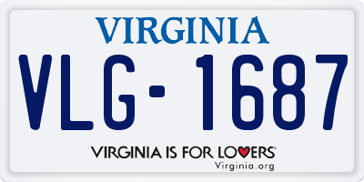 VA license plate VLG1687