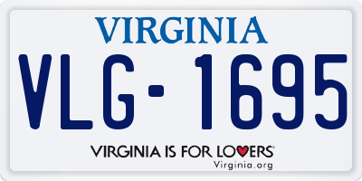 VA license plate VLG1695