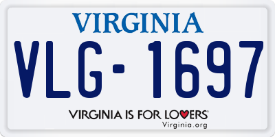 VA license plate VLG1697