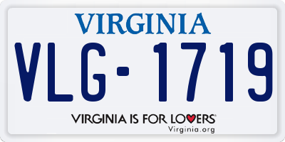 VA license plate VLG1719