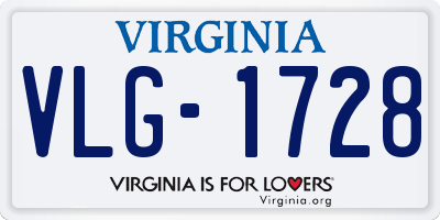 VA license plate VLG1728