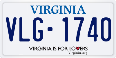 VA license plate VLG1740