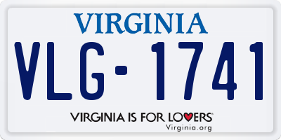 VA license plate VLG1741