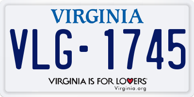 VA license plate VLG1745
