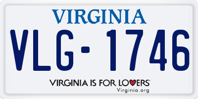VA license plate VLG1746