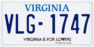 VA license plate VLG1747