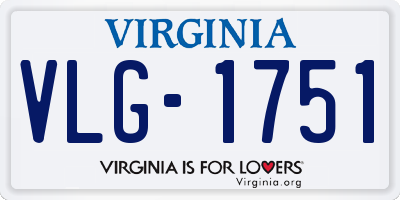 VA license plate VLG1751