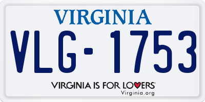 VA license plate VLG1753