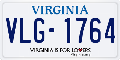 VA license plate VLG1764