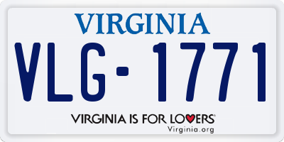 VA license plate VLG1771