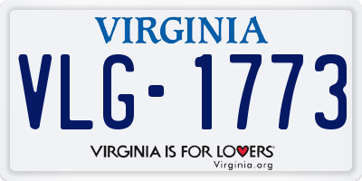 VA license plate VLG1773