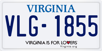 VA license plate VLG1855