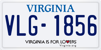 VA license plate VLG1856