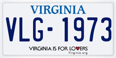VA license plate VLG1973
