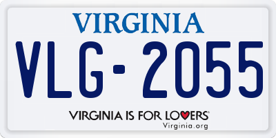 VA license plate VLG2055