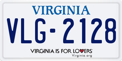 VA license plate VLG2128