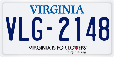 VA license plate VLG2148