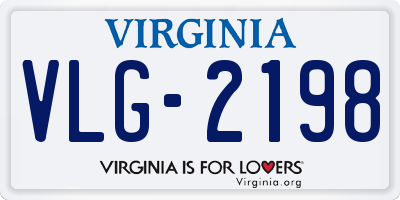 VA license plate VLG2198