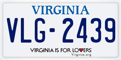 VA license plate VLG2439