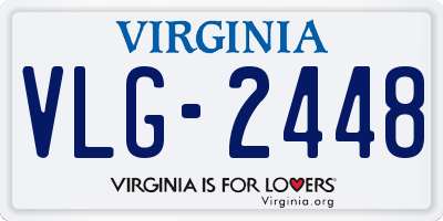 VA license plate VLG2448