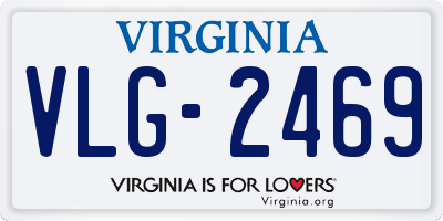 VA license plate VLG2469