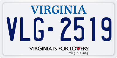 VA license plate VLG2519