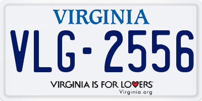 VA license plate VLG2556