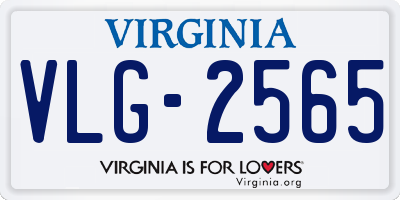 VA license plate VLG2565