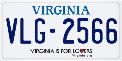 VA license plate VLG2566