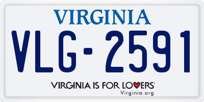 VA license plate VLG2591